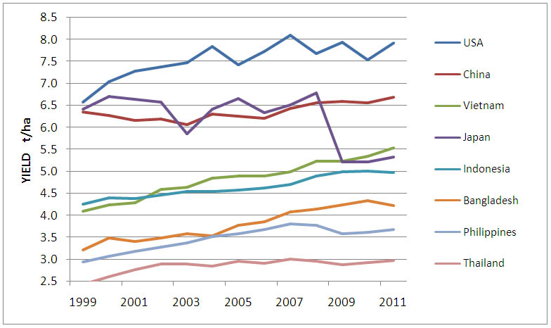 Rice yield gap Philippines